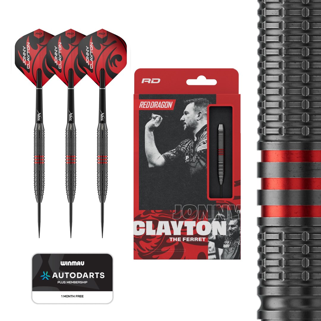 Red Dragon Jonny Clayton Core Brass Darts - Dartpilar