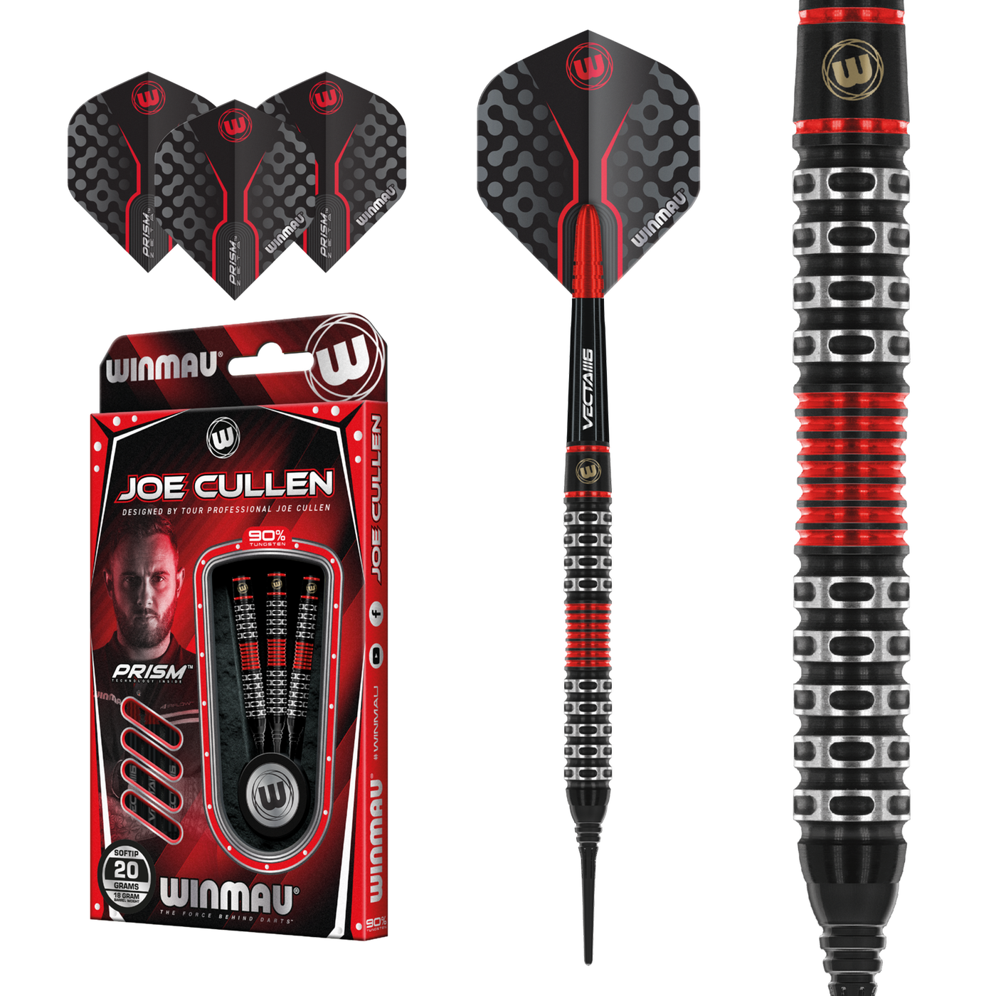 [Tweedekans] Winmau Joe Cullen Special Edition 90% Soft Tip 20 Gram