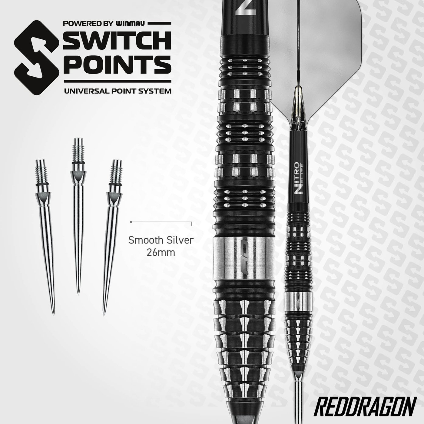 Red Dragon Recon Torpedo Switch Point 90% - Steel Tip Darts
