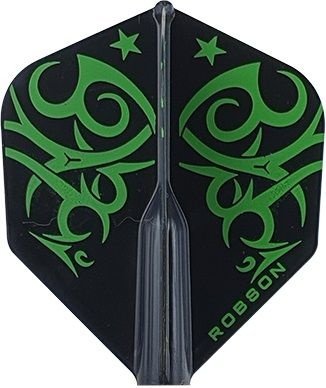 Bull's Robson Plus Std. Tribe - Green Darts Flights