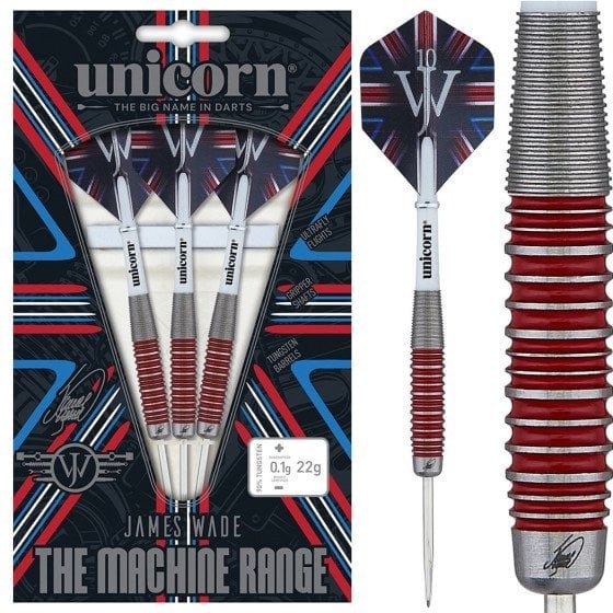ダーツ　チップ　シャフト　フライト　Unicorn James Wade Unicorn James Wade The Machine Two Tone Steel Tip Darts - 25gm