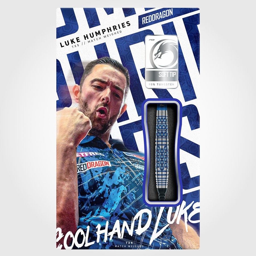 Red Dragon Luke Humphries TX5 90% - Soft Tip Darts - Dartshopper.com