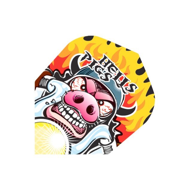 Harrows Quadro Pigs - Dart Flights