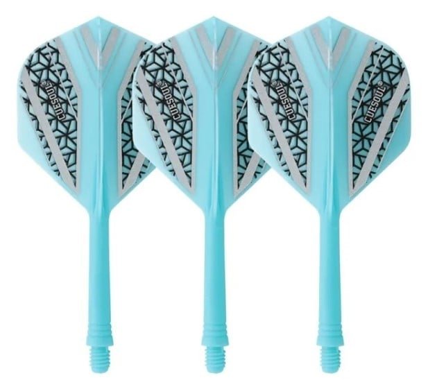 Cuesoul ✓ Tero Flight System AK5 Rost Black Pattern ✓ Blue Standard Dart Flights