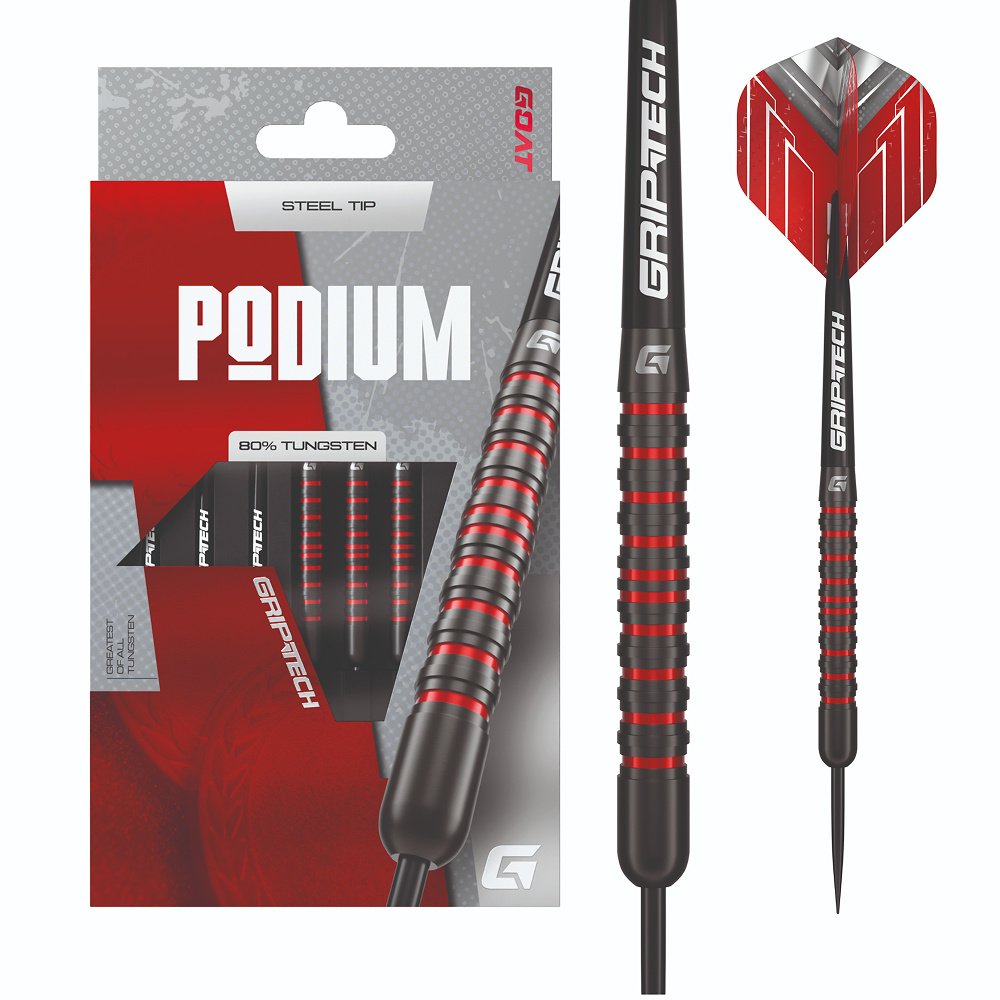 GOAT Podium Black Red 80% Darts