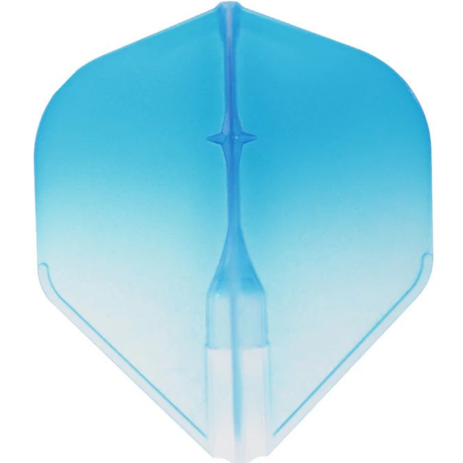 L-Style EZ L1 Standard 2-Tone Clear White Blue Darts Flights