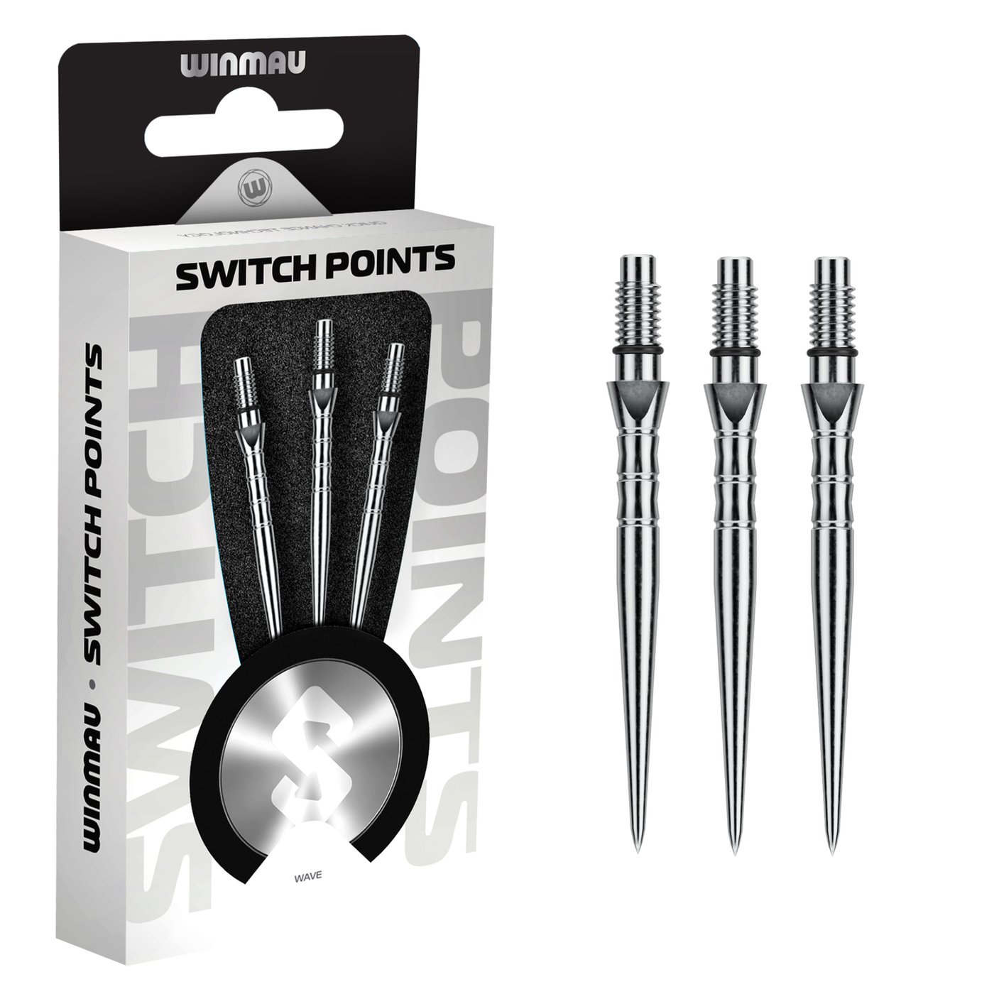 Winmau Switch Point Wave Silver