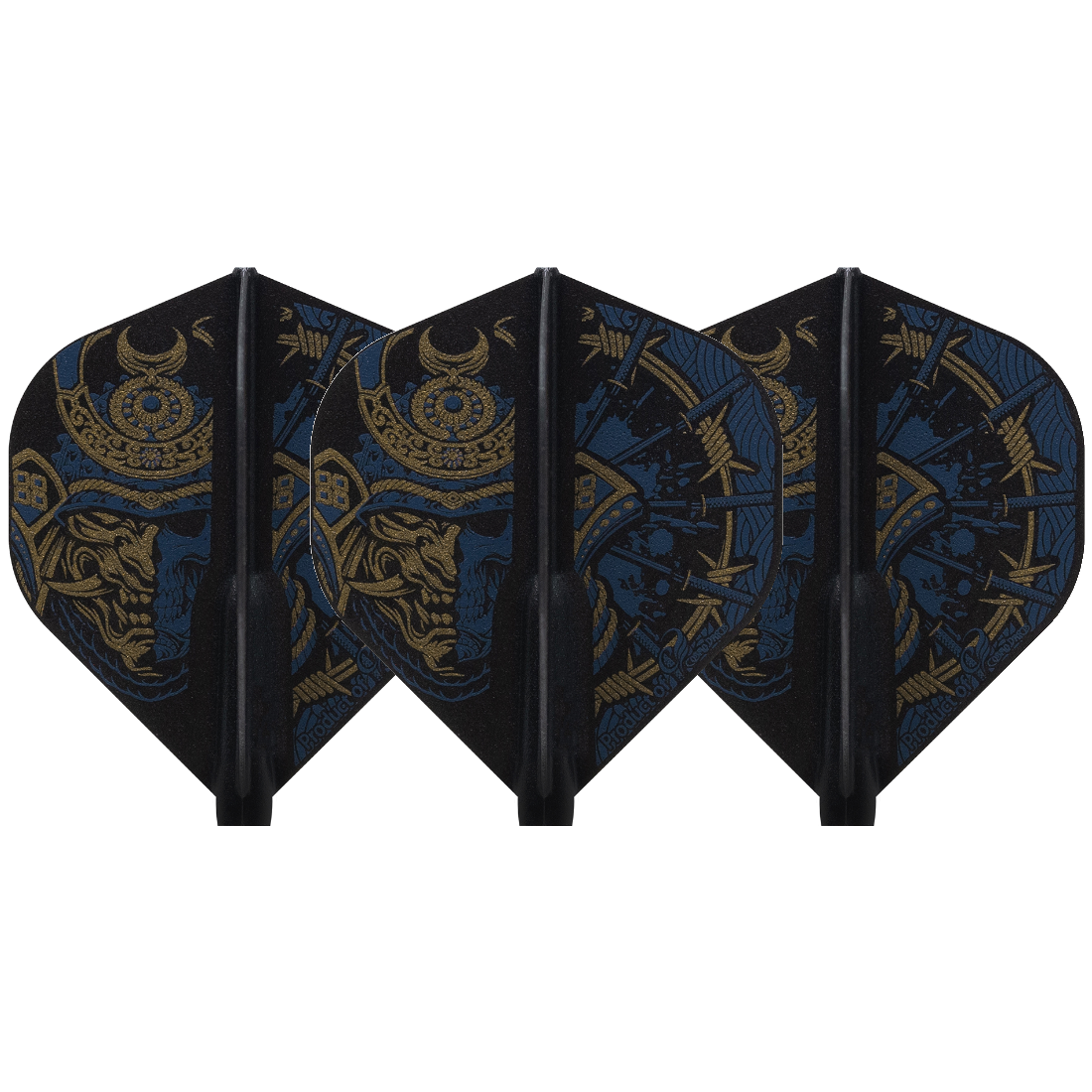 Cosmo Darts Fit Flight Printed Series Samurai Skull B Standard Darts Flights