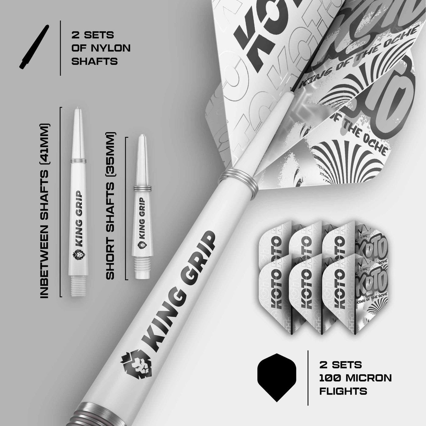 KOTO Kingwave Scallop 90% - Steel Tip Darts - Dartshopper.com