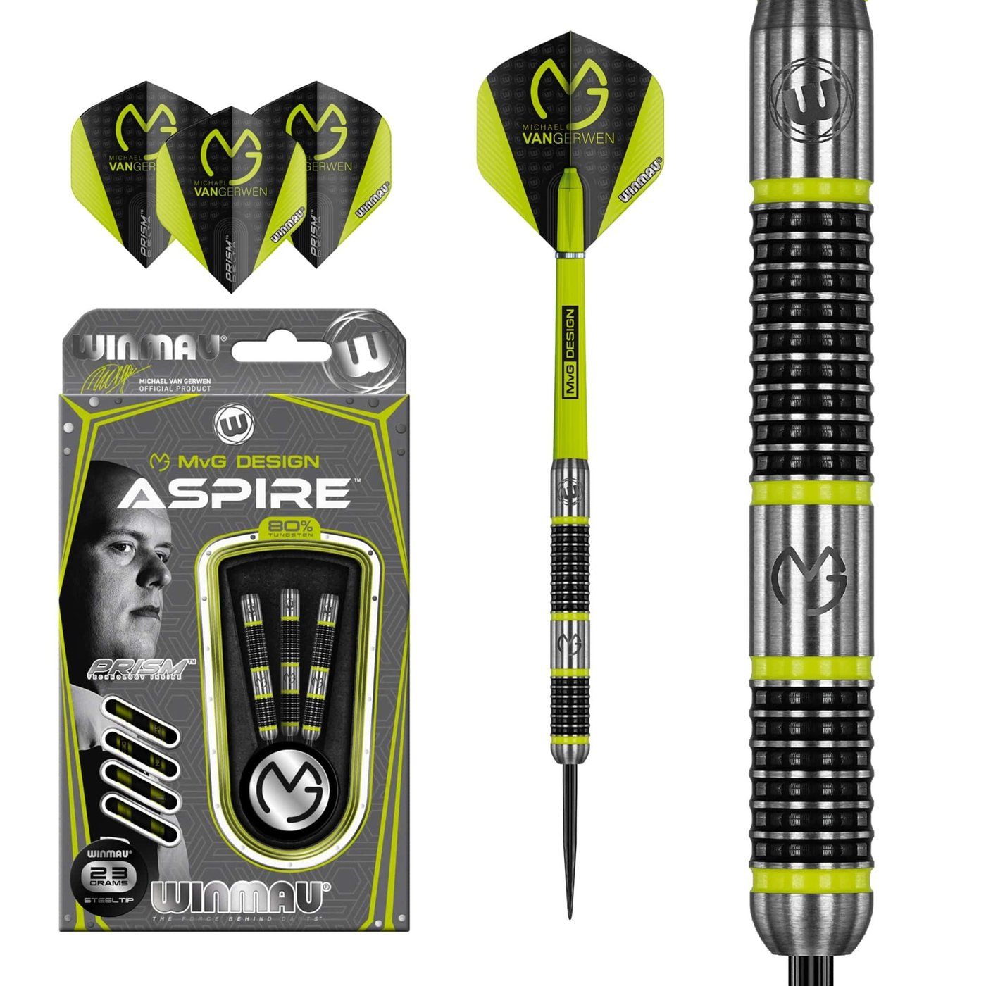 [Tweedekans] Winmau Michael van Gerwen Aspire 80%-21gram