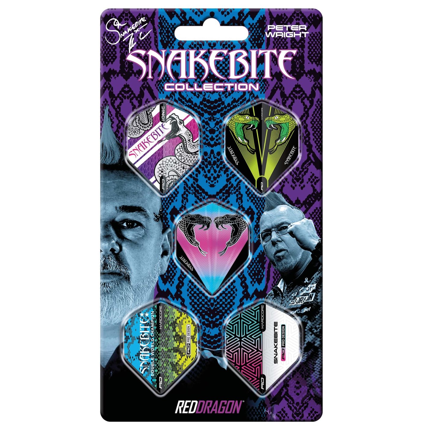 Red Dragon Snakebite Hardcore Collection Darts Flights