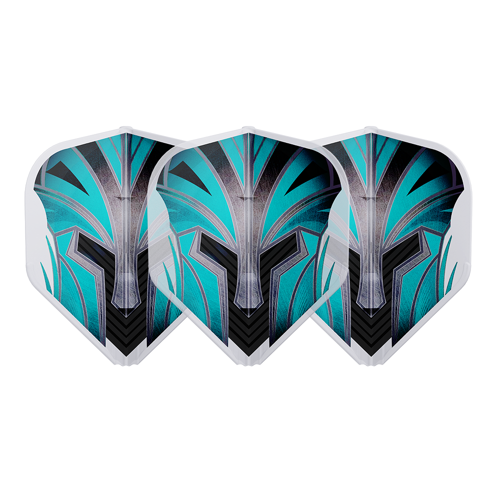 L-Style EZ L1 Prime Series Turquoise Clear White Darts Flights