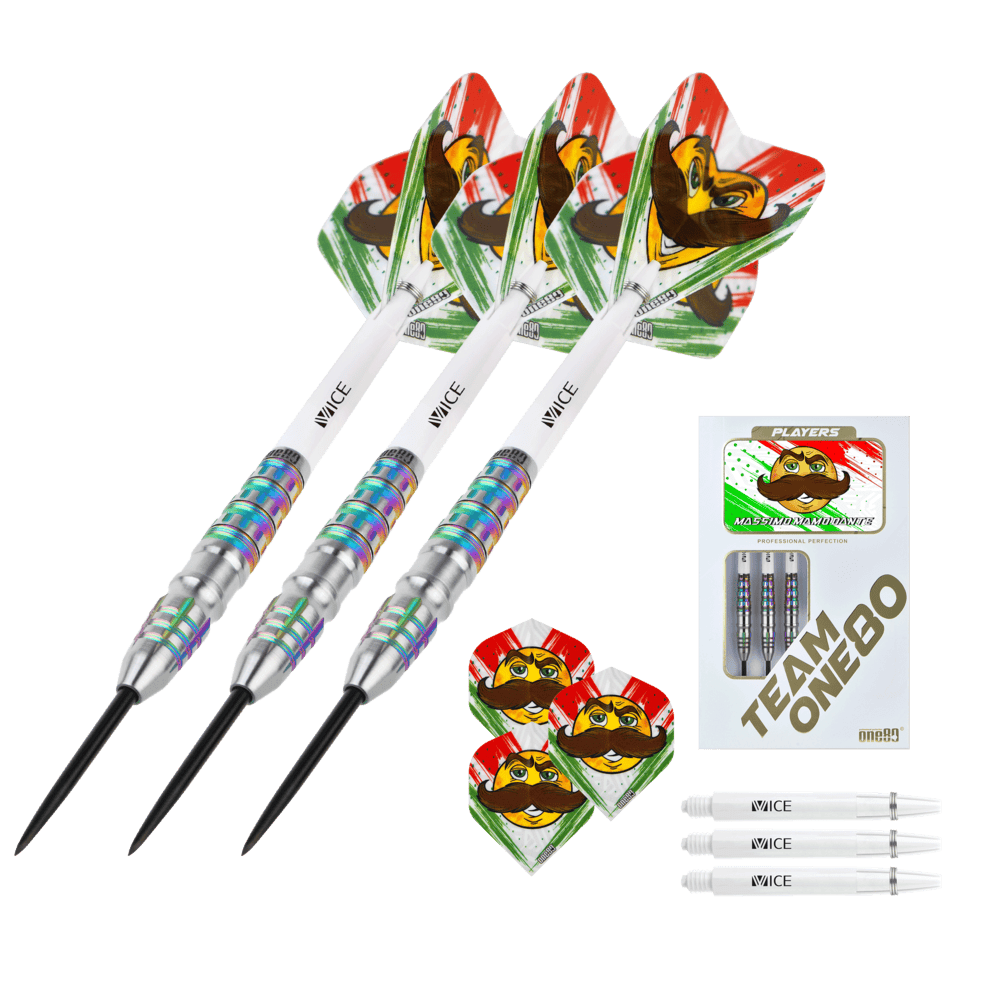 ONE80 Mamo Massimo Dante 90% - Steel Tip Darts - Dartshopper.com
