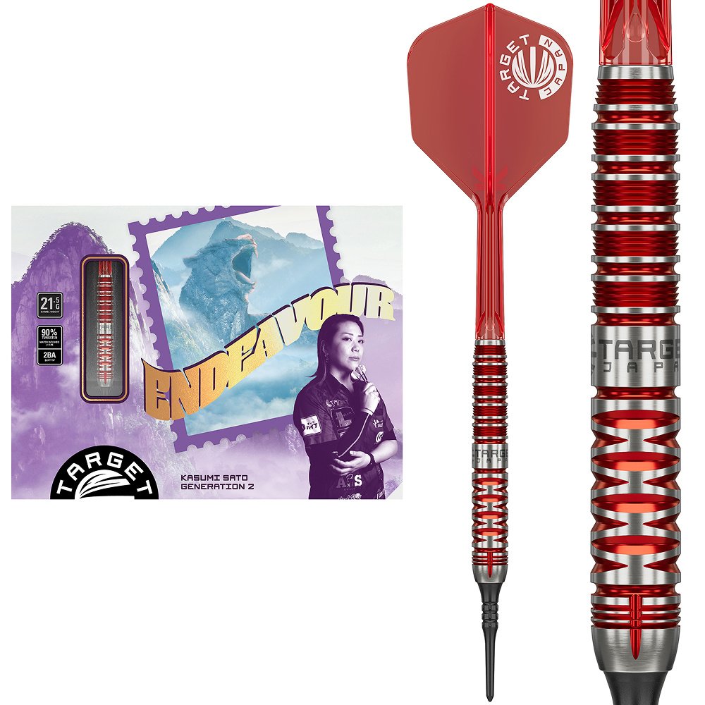 Dardos Target Japan Kasumi Sato Endeavour G2 Max 90%  Punta de Plástico