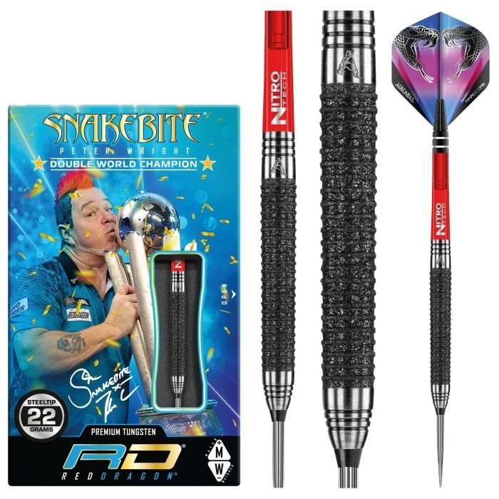 [Deuxième Chance] Red Dragon Peter Wright Snakebite Melbourne Masters 90% 22 Gramme