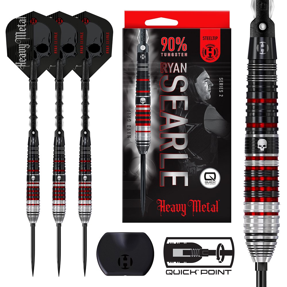 Harrows Ryan Searle V2 Quick Point 90% - Steel Tip Darts