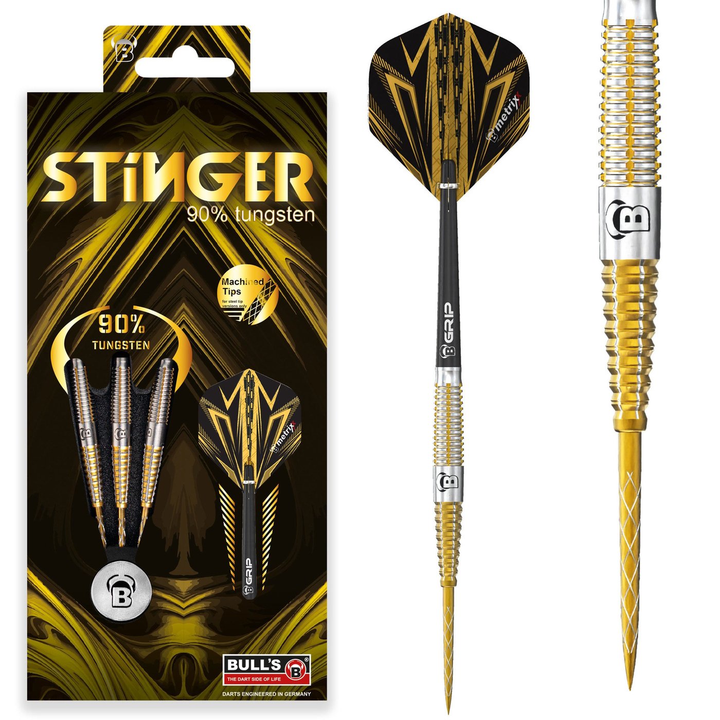 Dardos BULL'S Stinger 90% Punta de Acero