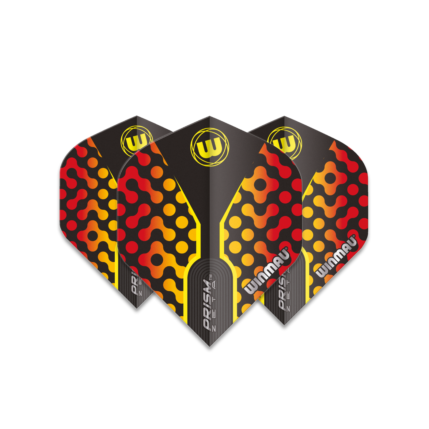 Winmau Prism Zeta Black & Red Darts Flights