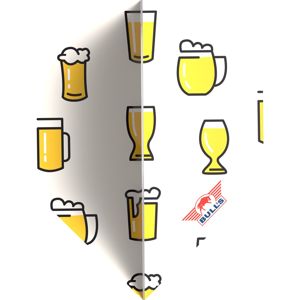 Bull's Beer Cartoons NO2 - Plumas Dardos