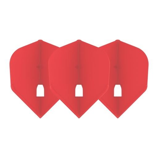 L-Style Champagne L3 Shape Solid Red Darts Flights