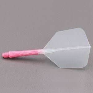 Cuesoul - ROST T19 Integrated Dart Flights - Big Wing - Clear Pink Dart Flights