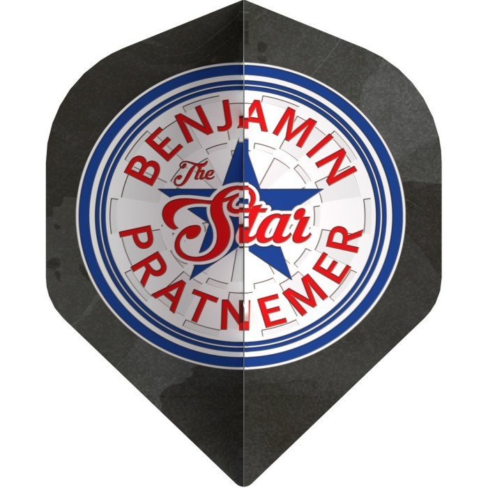 Bull's Benjamin Pratnemer 90 Grey NO2 Darts Flights