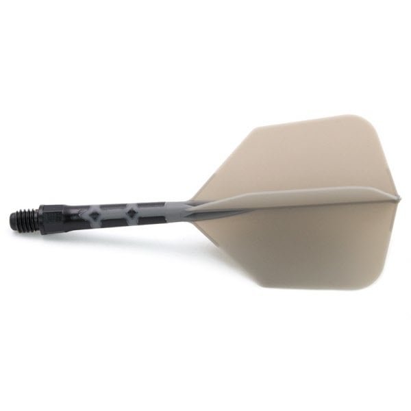 Cuesoul - ROST T19 Integrated Dart Flights - Big Wing - Grey Black - Dart Flights