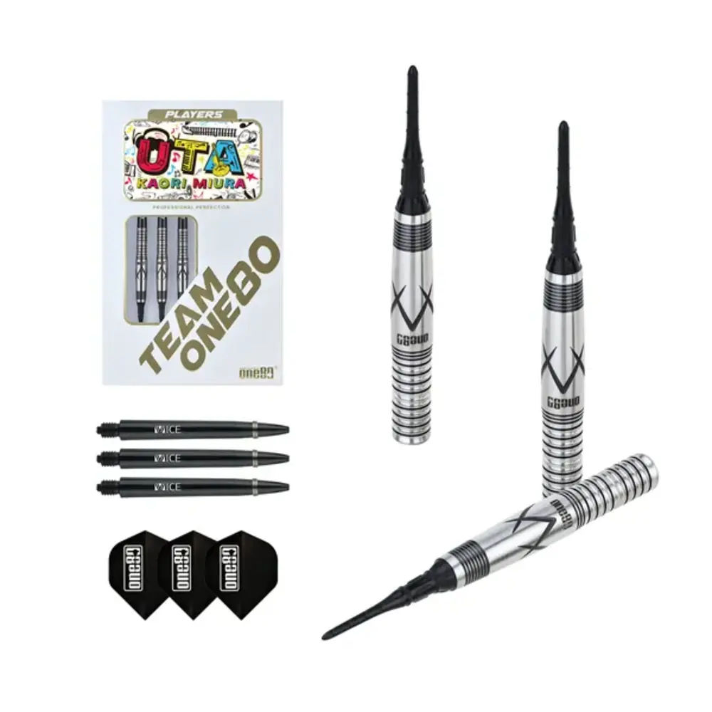 マイケルターナー ONE80 Kaori Miura Black 90% Soft Tip Darts