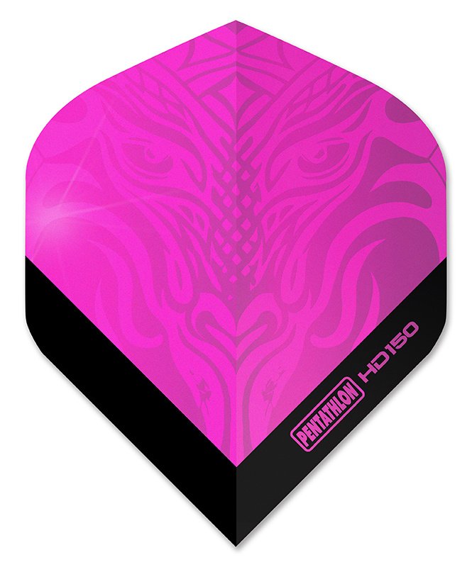 Pentathlon HD150 Metallic Dragon Pink Darts Flights