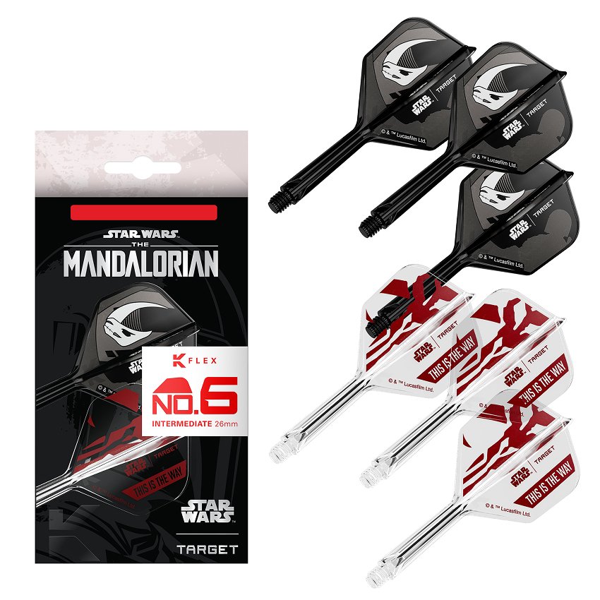 Target Star Wars K-Flex Mandalorian NO6 Sada šipek - Letky