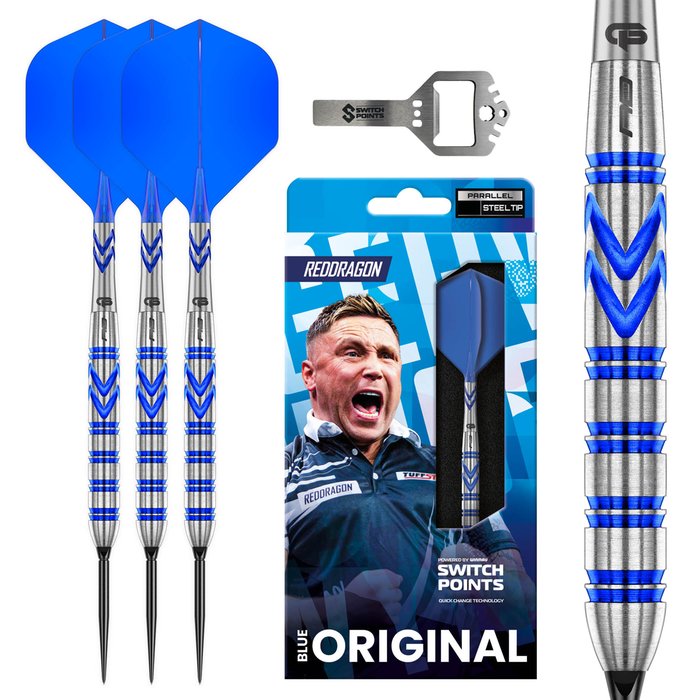 RED DRAGON GERWYN PRICE ダーツ 20g Red Dragon Gerwyn Price Blue Original Switch Point 90% - Steel Tip