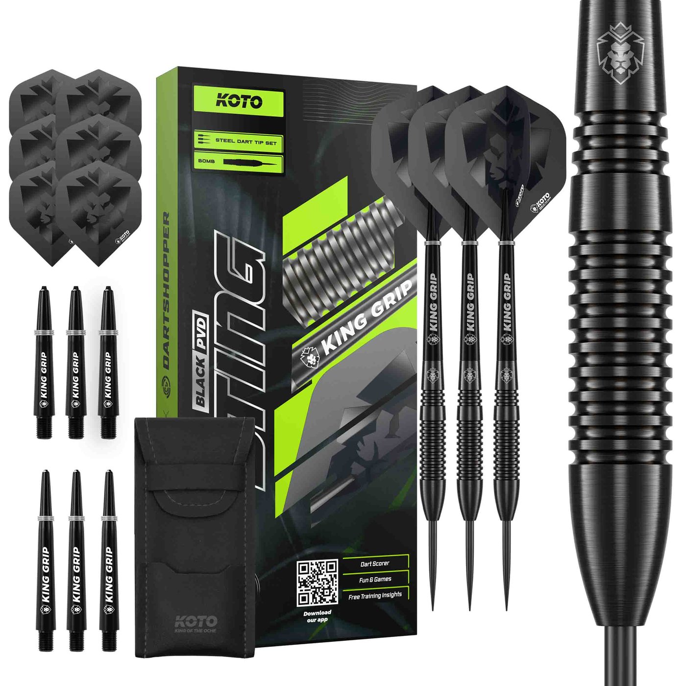KOTO Sting Black Bomb 90% - Dartpilar