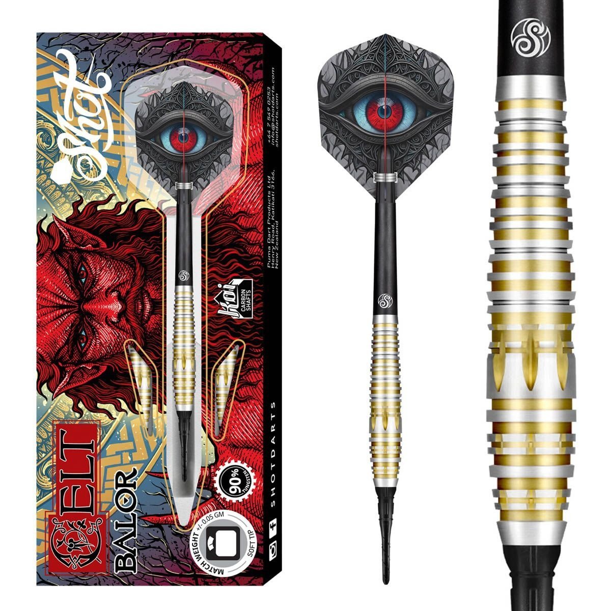 Shot Celt Balor 90% - Soft Tip Darts