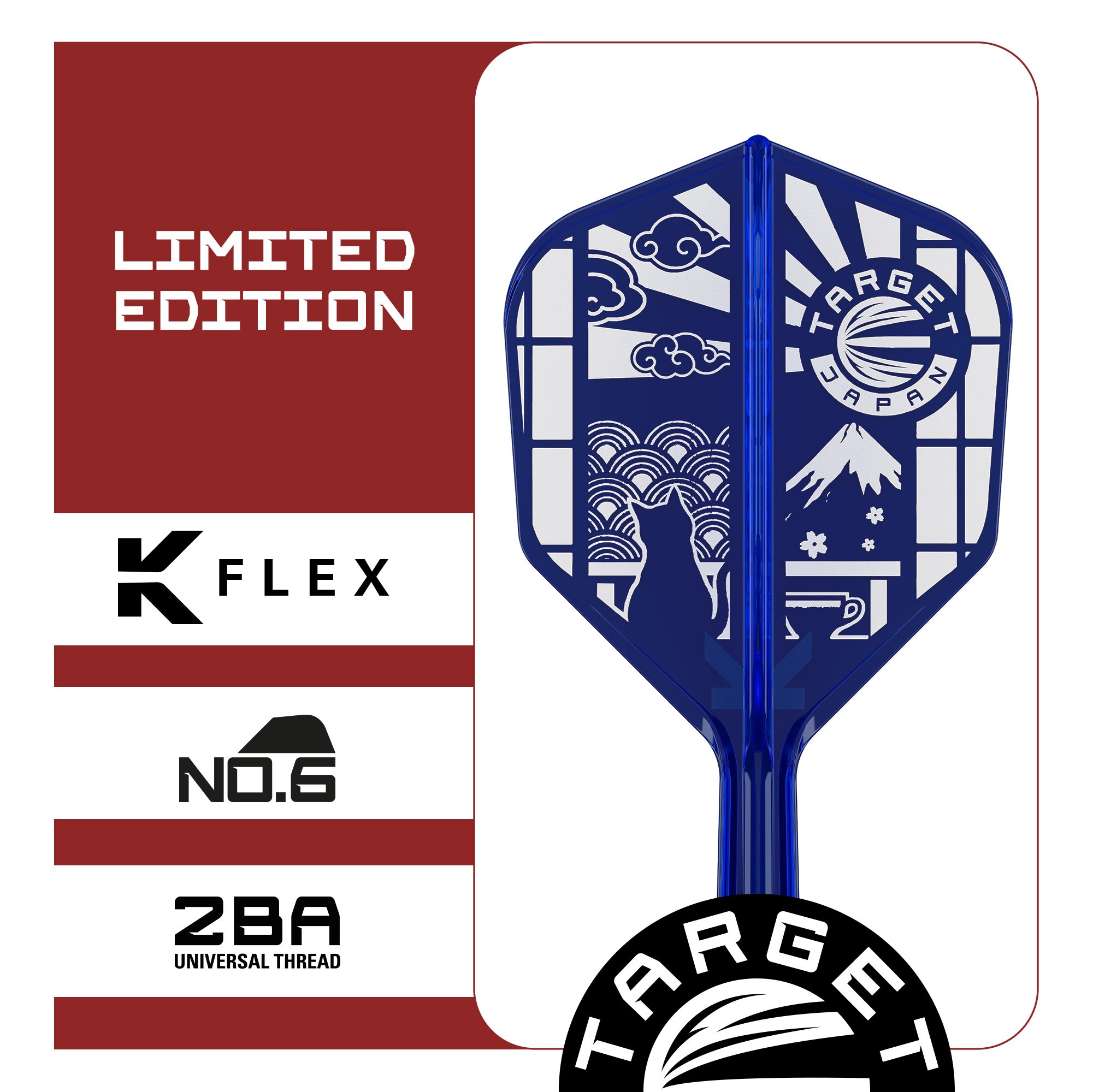 Target Japan K-Flex Japan Limited Edition Blue NO6 - Dart Flights