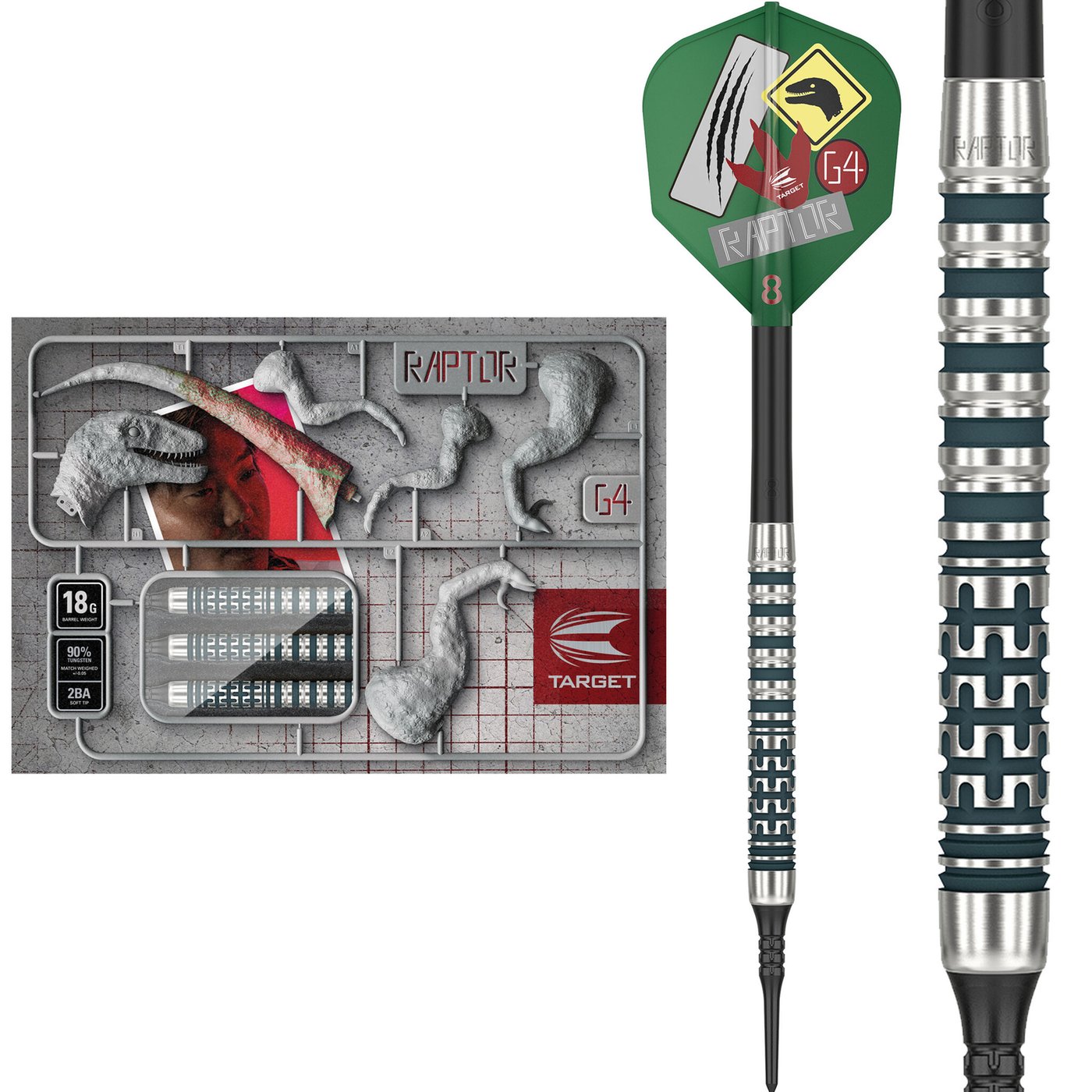 Target Japan George Nishitani Raptor G4 90% Soft Tip Darts