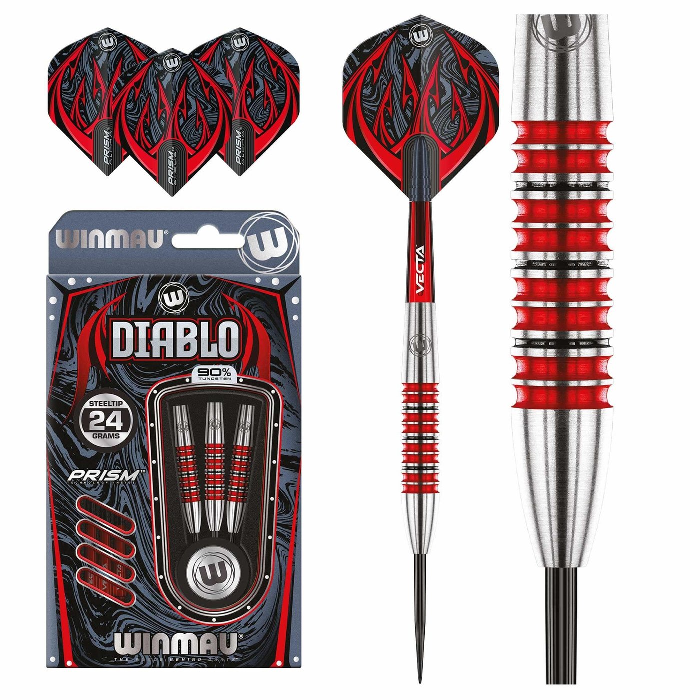[Tweedekans]Winmau Diablo Torpedo 90%-26 gram
