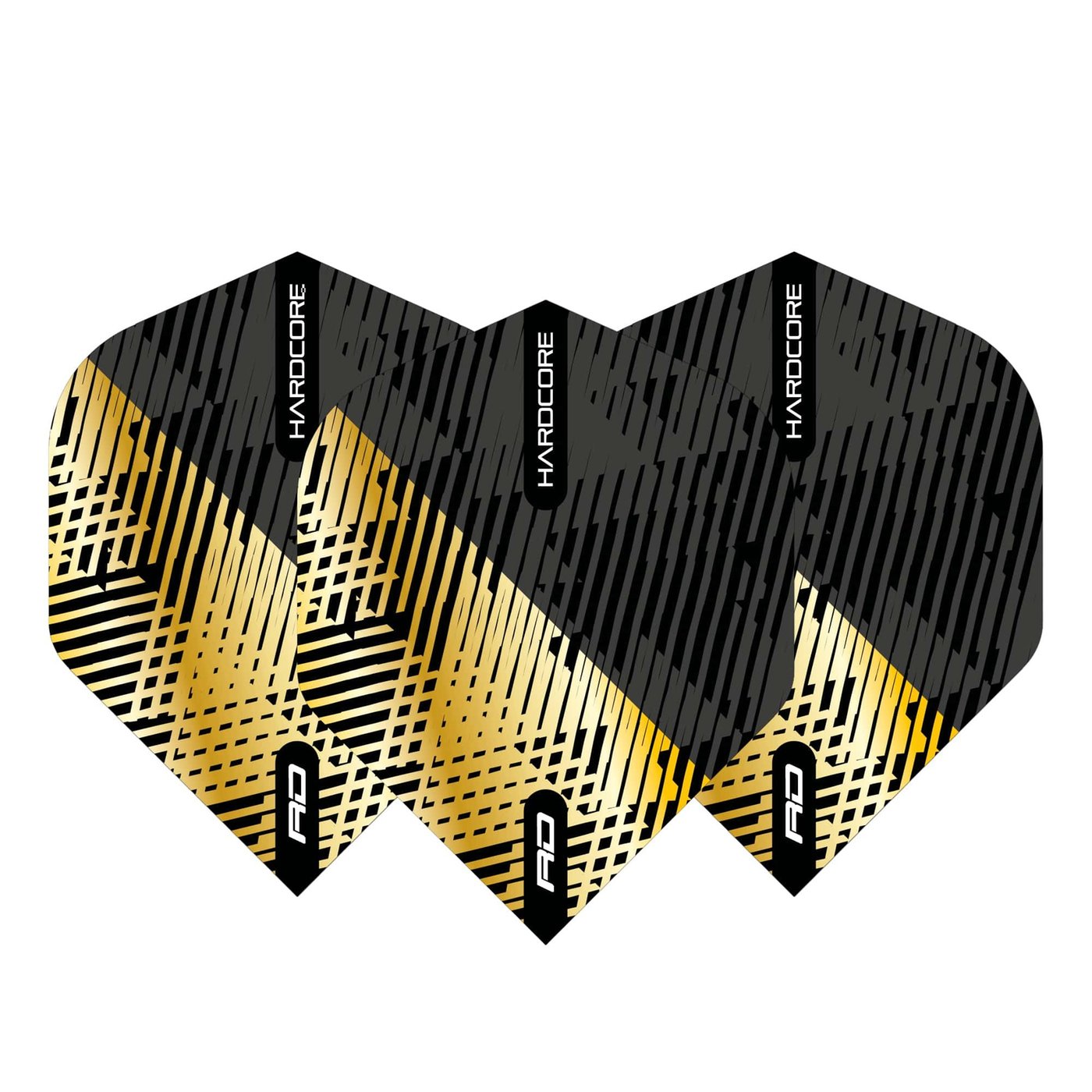 Red Dragon Hardcore Premium Gold & Black Fleck Darts Flights