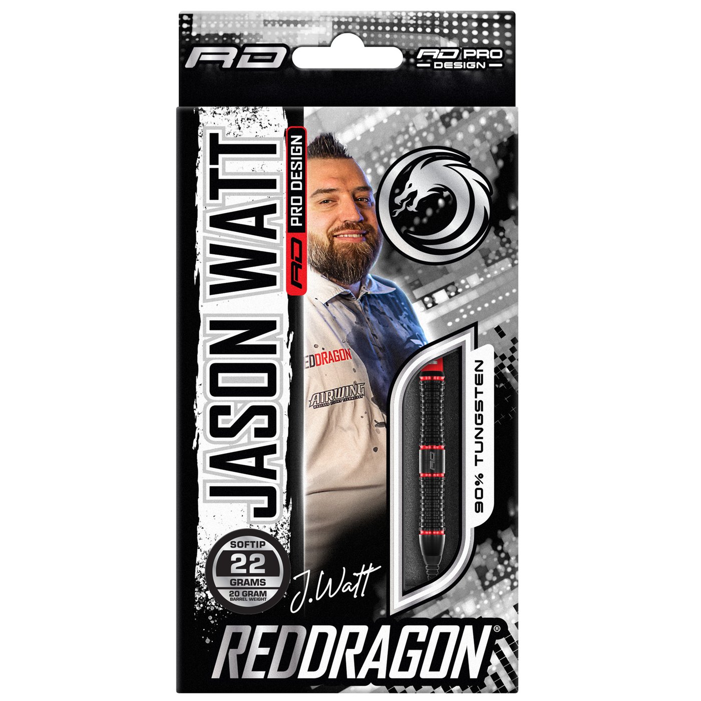 Red Dragon Jason Watt 90% Soft Tip Darts