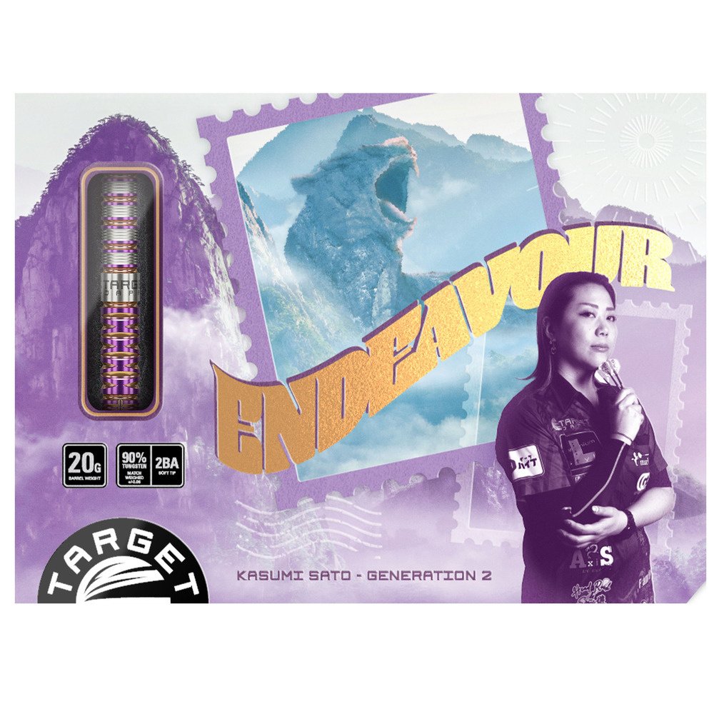 Target Japan Kasumi Sato Endeavour G2 90% Soft Tip Darts