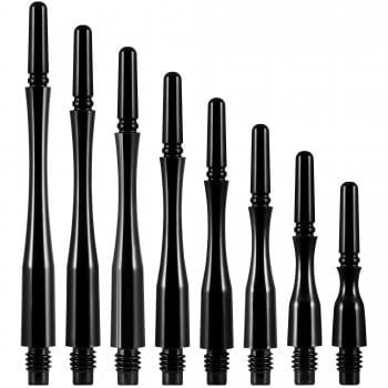 Cosmo Darts Fit ShaftsGear Hybrid - Dark Black - Spinning Darts Shafts