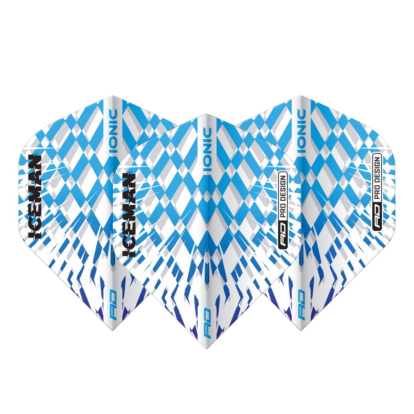 Red Dragon Gerwyn Price Hardcore Ionic Blue & White Burst Darts Flights