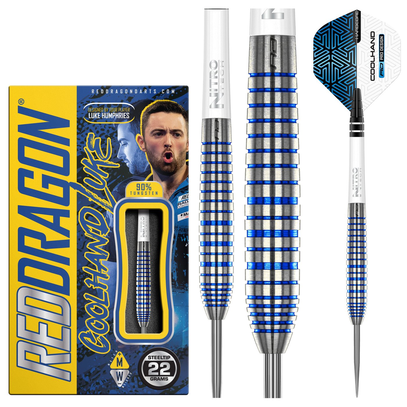[Deuxième Chance] Red Dragon Luke Humphries TX3 Blue 90% 24 Grammes