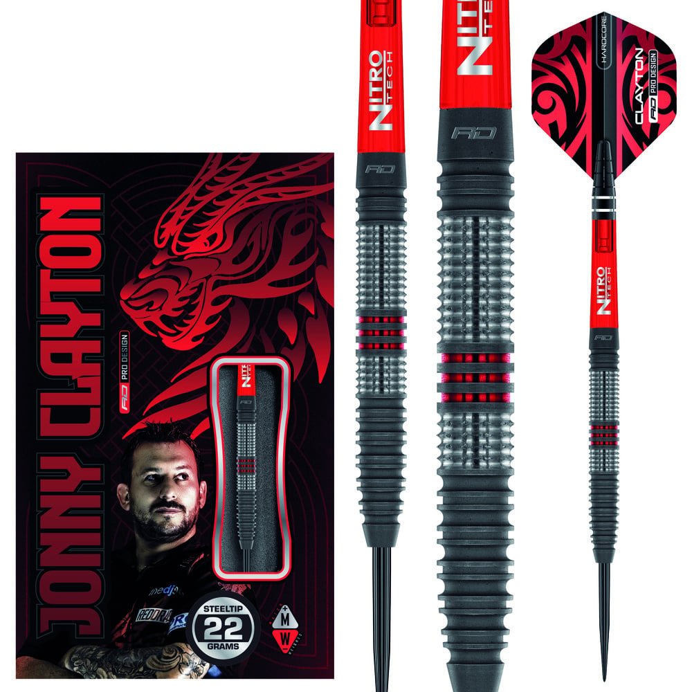 Dardos Red Dragon Jonny Clayton Hiraeth 90% Punta de Acero