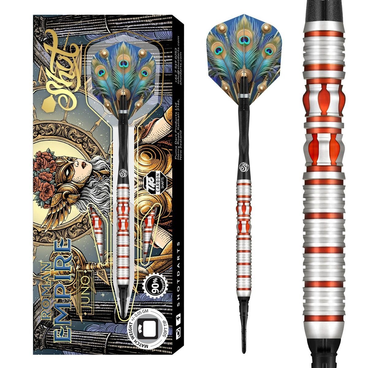 Shot Roman Empire Juno 90% Soft Tip Darts