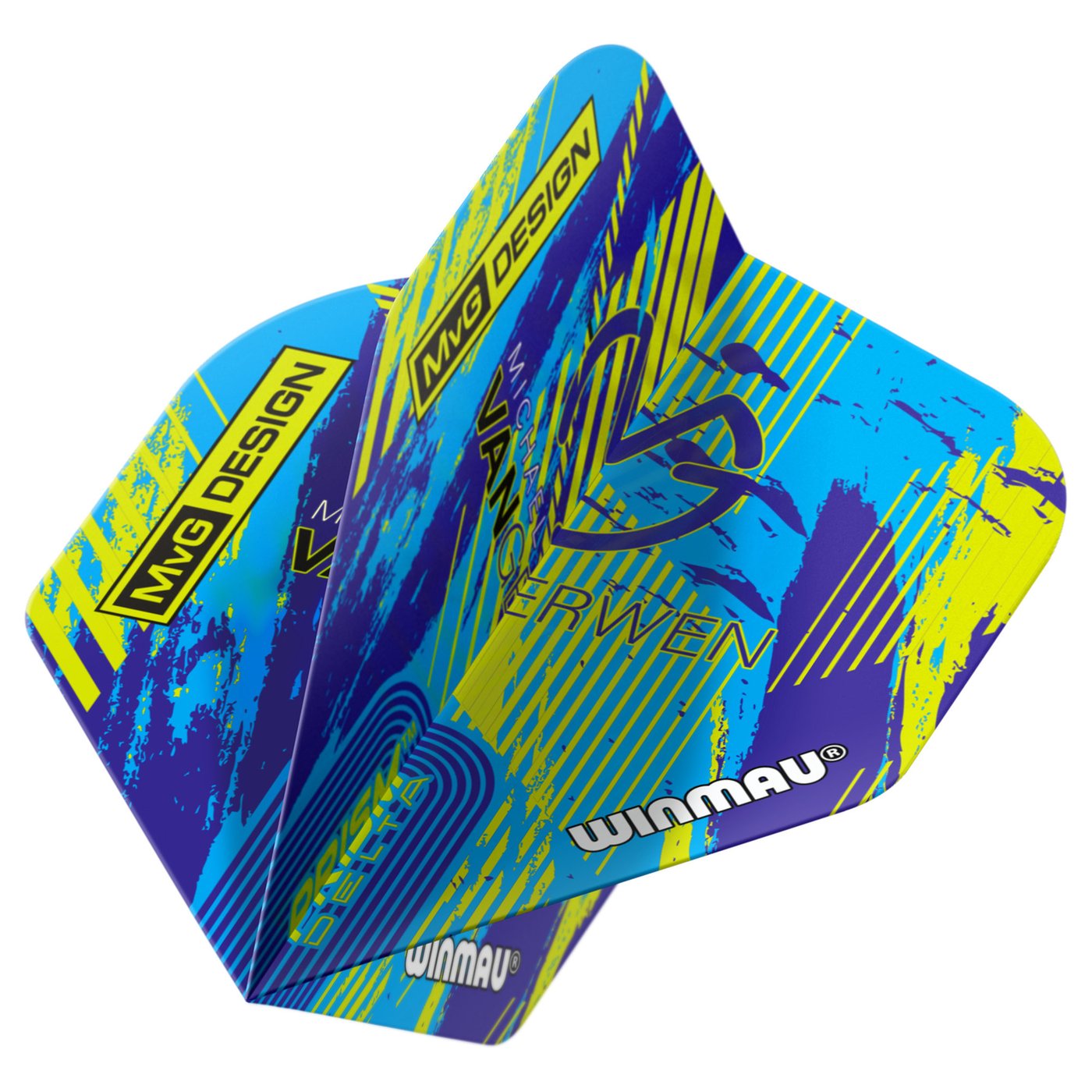 Winmau Prism Delta MVG Design Blue/Green Dart Flights
