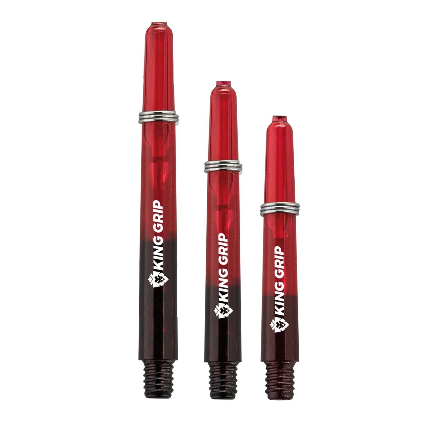 KOTO King Grip Colours Red Black Darts Shafts