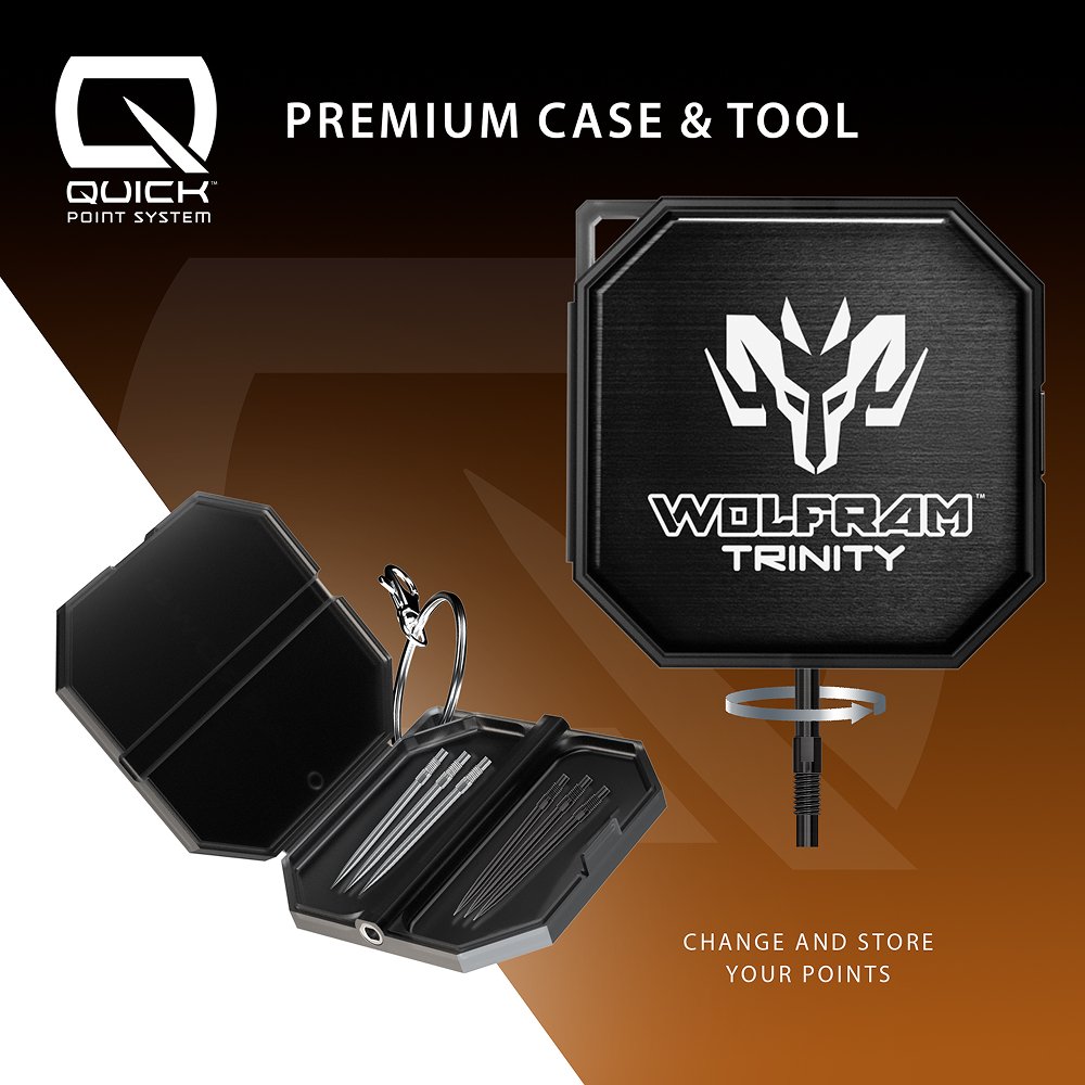 Harrows Wolfram Trinity Quick Point 97% - Steel Tip Darts