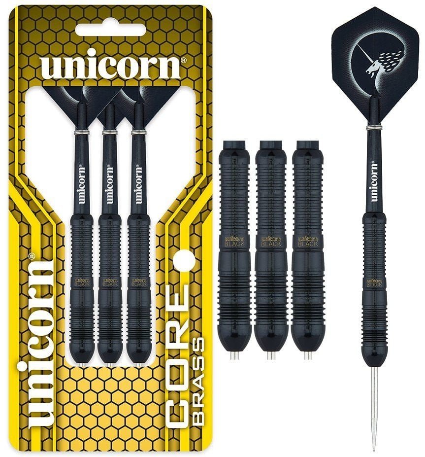 Unicorn Core Shape 2 Brass - Black Darts