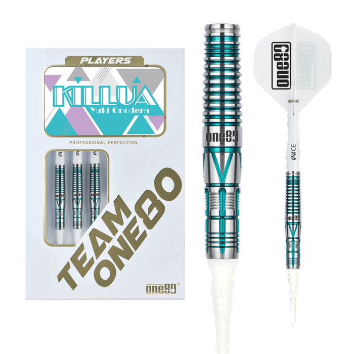 ONE80 Yuki Onodera Blue 90% Soft Tip Darts