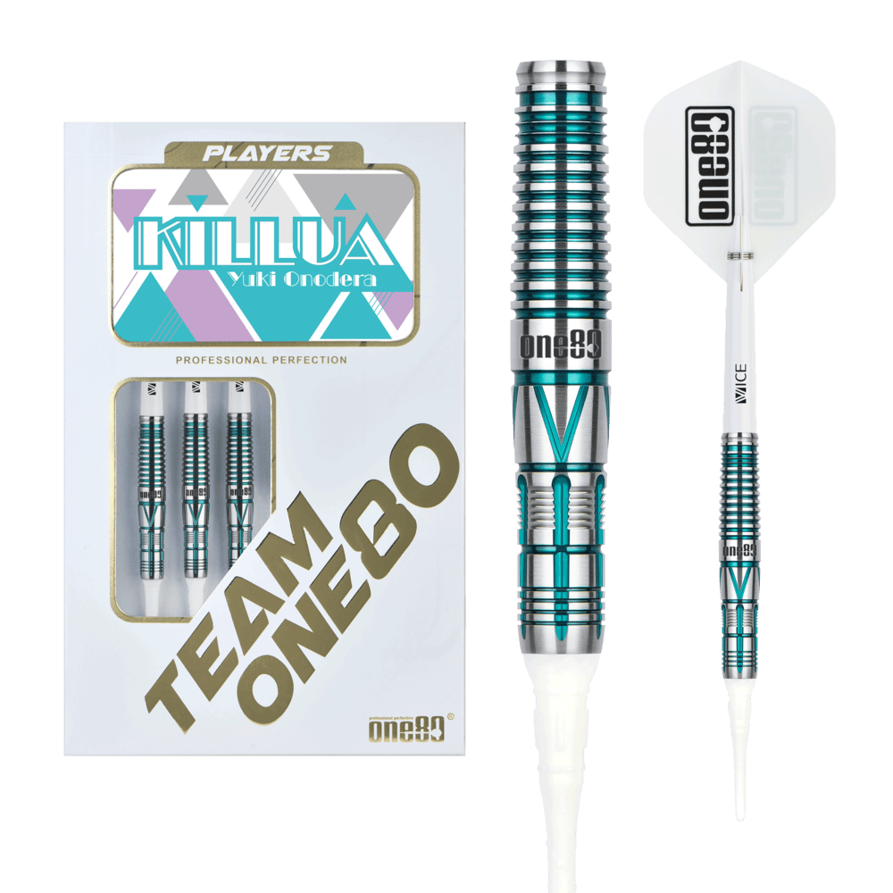 ONE80 Yuki Onodera Blue 90% Soft Tip Darts
